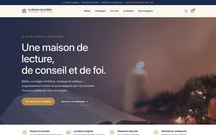 La Maison de la Bible — rebuilt homepage